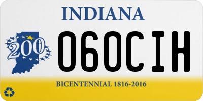 IN license plate 060CIH
