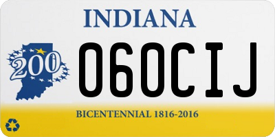 IN license plate 060CIJ