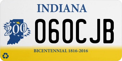 IN license plate 060CJB