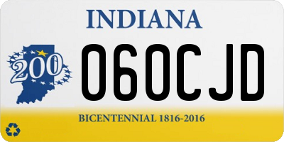 IN license plate 060CJD