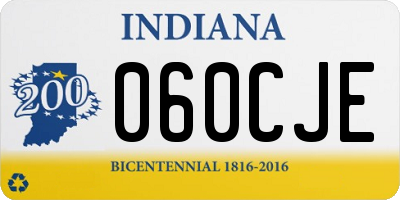 IN license plate 060CJE