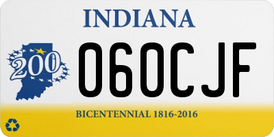 IN license plate 060CJF