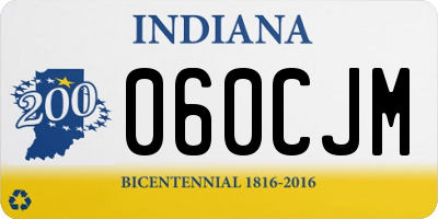 IN license plate 060CJM