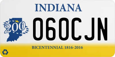 IN license plate 060CJN