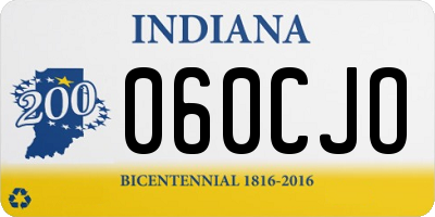 IN license plate 060CJO