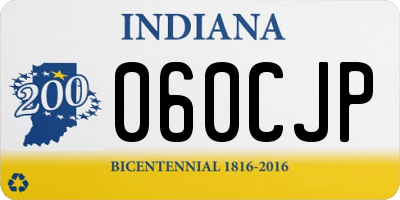 IN license plate 060CJP