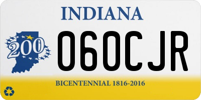 IN license plate 060CJR