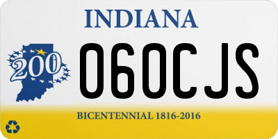 IN license plate 060CJS