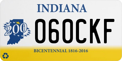 IN license plate 060CKF