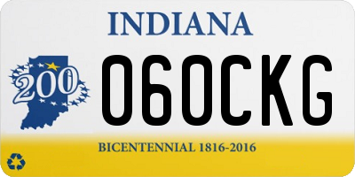IN license plate 060CKG