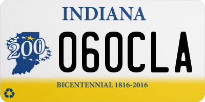 IN license plate 060CLA