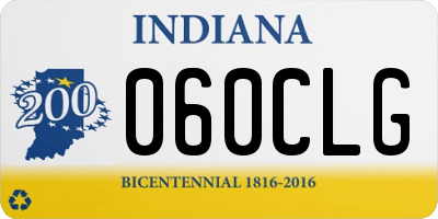 IN license plate 060CLG