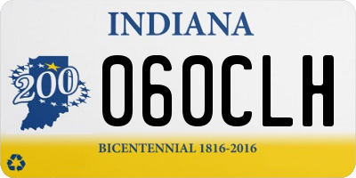 IN license plate 060CLH