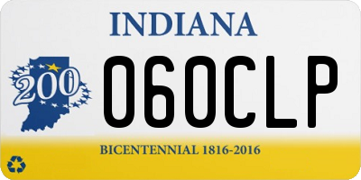 IN license plate 060CLP
