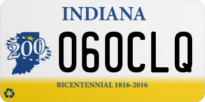 IN license plate 060CLQ