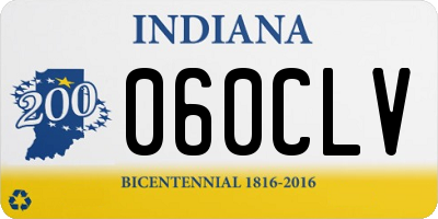 IN license plate 060CLV