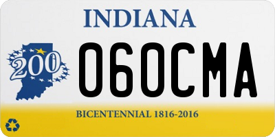 IN license plate 060CMA