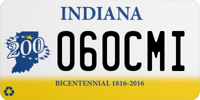 IN license plate 060CMI