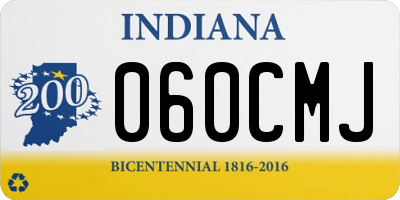 IN license plate 060CMJ