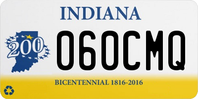 IN license plate 060CMQ