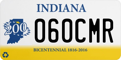 IN license plate 060CMR