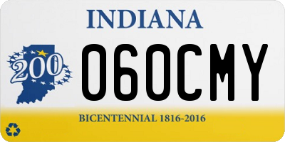 IN license plate 060CMY