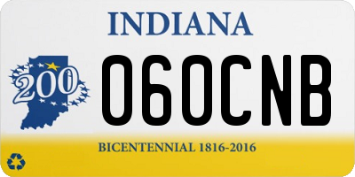 IN license plate 060CNB