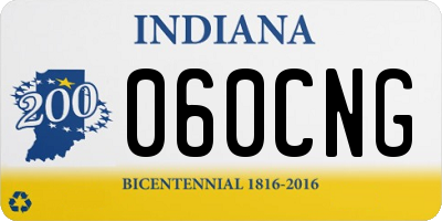 IN license plate 060CNG