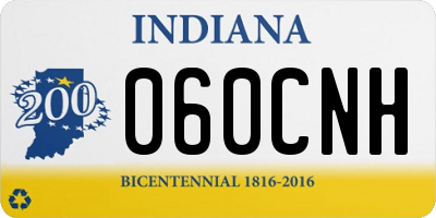 IN license plate 060CNH
