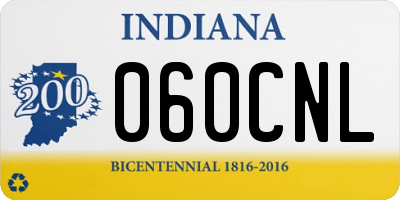 IN license plate 060CNL