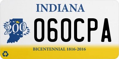 IN license plate 060CPA