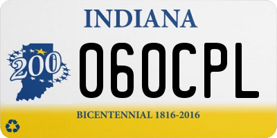 IN license plate 060CPL
