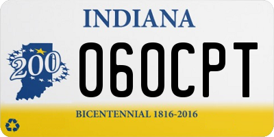IN license plate 060CPT