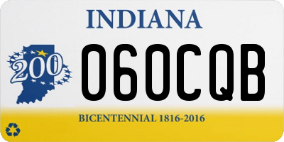 IN license plate 060CQB