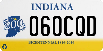 IN license plate 060CQD