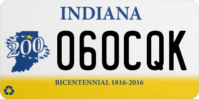 IN license plate 060CQK