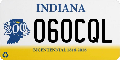 IN license plate 060CQL