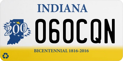 IN license plate 060CQN