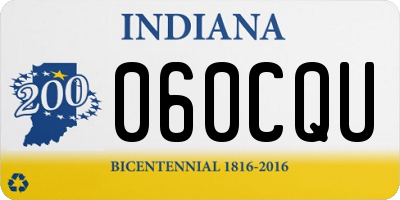 IN license plate 060CQU