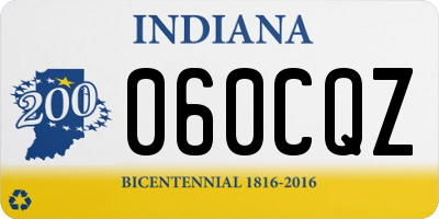 IN license plate 060CQZ