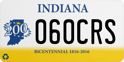 IN license plate 060CRS
