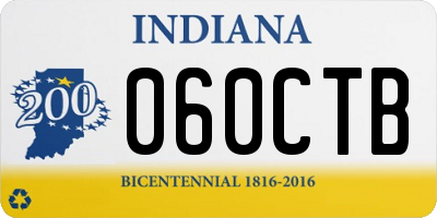 IN license plate 060CTB
