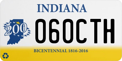 IN license plate 060CTH