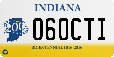 IN license plate 060CTI