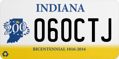 IN license plate 060CTJ