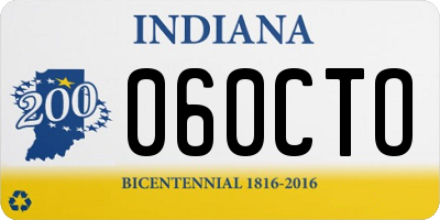 IN license plate 060CTO