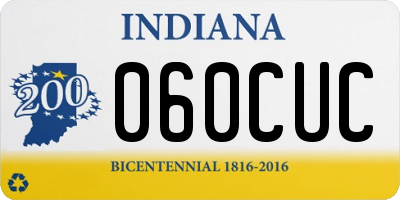 IN license plate 060CUC