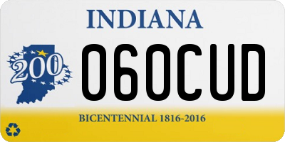IN license plate 060CUD