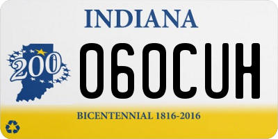 IN license plate 060CUH