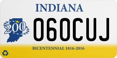 IN license plate 060CUJ